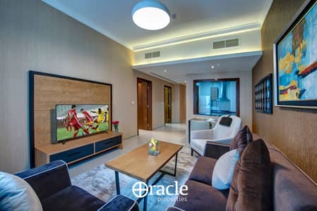 1 Bedroom Hotel Apartment for Rent in Barsha Heights (Tecom), Dubai - living room