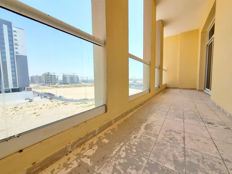 Nad Al Hamr Apartments ! Very Nice and Spacious 1bhk Expansive Balcony ! Open view ! Nice Finishing ! Rent 34k ! One month Free ! 04 to 06 Payments. . .