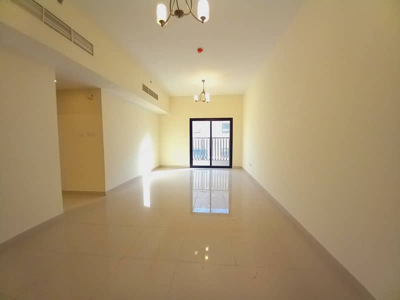 Easy Access To Sheikh Mohammed Bin Zayed Road Brand New 1 Month Free 2 BR Hall Close Kitchen Balcony Wardrobe Gym Pool Parking Maintenance Free Only 4