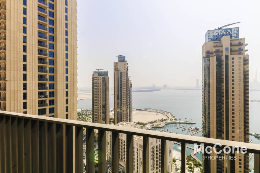 16 Sea & Burj Khalifa Views | High Floor | Quality Finish