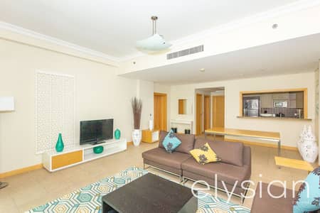 1 Bedroom Flat for Rent in Palm Jumeirah, Dubai - Fully Furnished | Beach Access Inc | 4 Cheques
