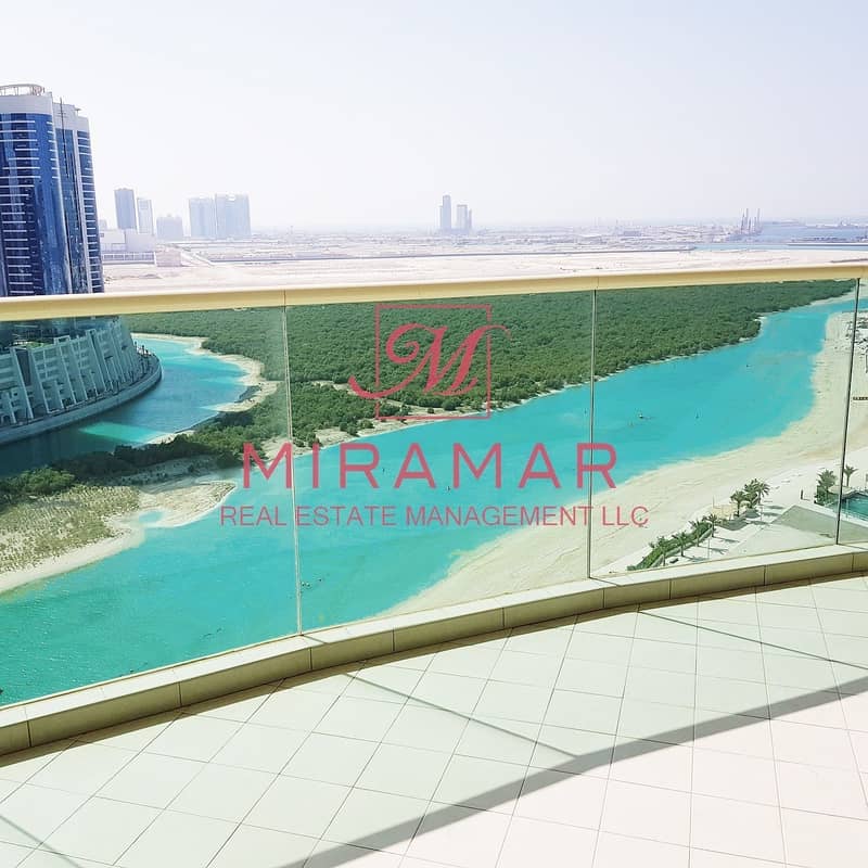 HOT DEAL! AMAZING SEA VIEW | HIGH FLOOR | LUXURY 4B+MAIDS APARTMENT | 3 PARKING  SPACES