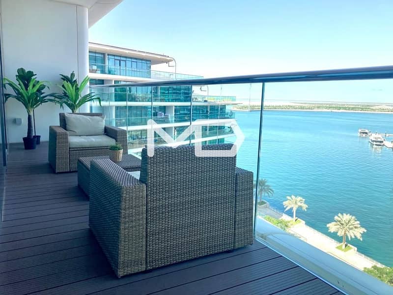 Sea View | 2 Balconies | Maids Room | Fully Furnished