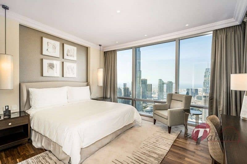 14 Vacant Unit|Biggest Simplex 4 bed| Full Burj view