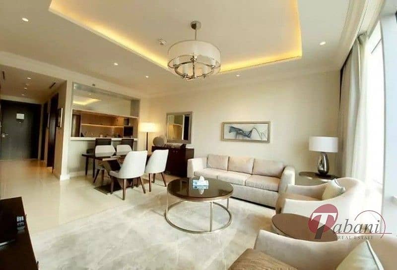 1 Vacant Now|Biggest 2 bed|Full burj & fountain view