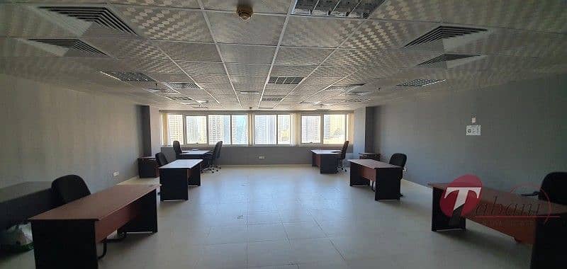 3 Partially furnished office for rent in Hds Tower