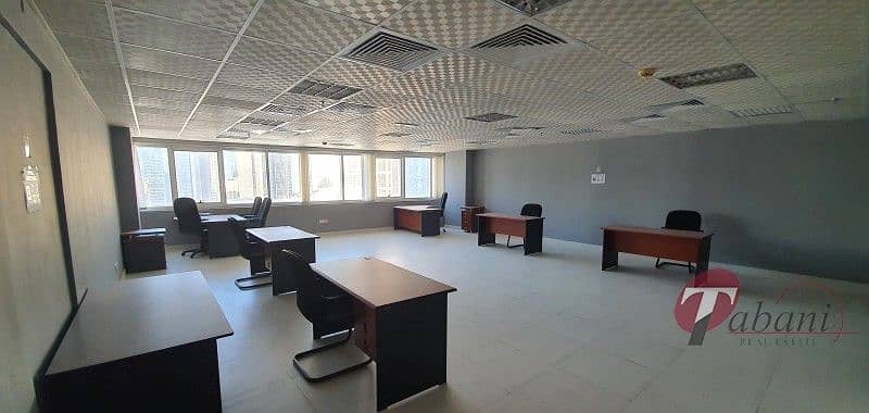 4 Partially furnished office for rent in Hds Tower