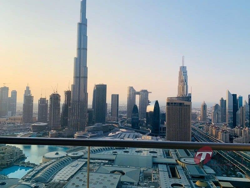 15 High Floor| Middle unit |Full Burj & Fountain View