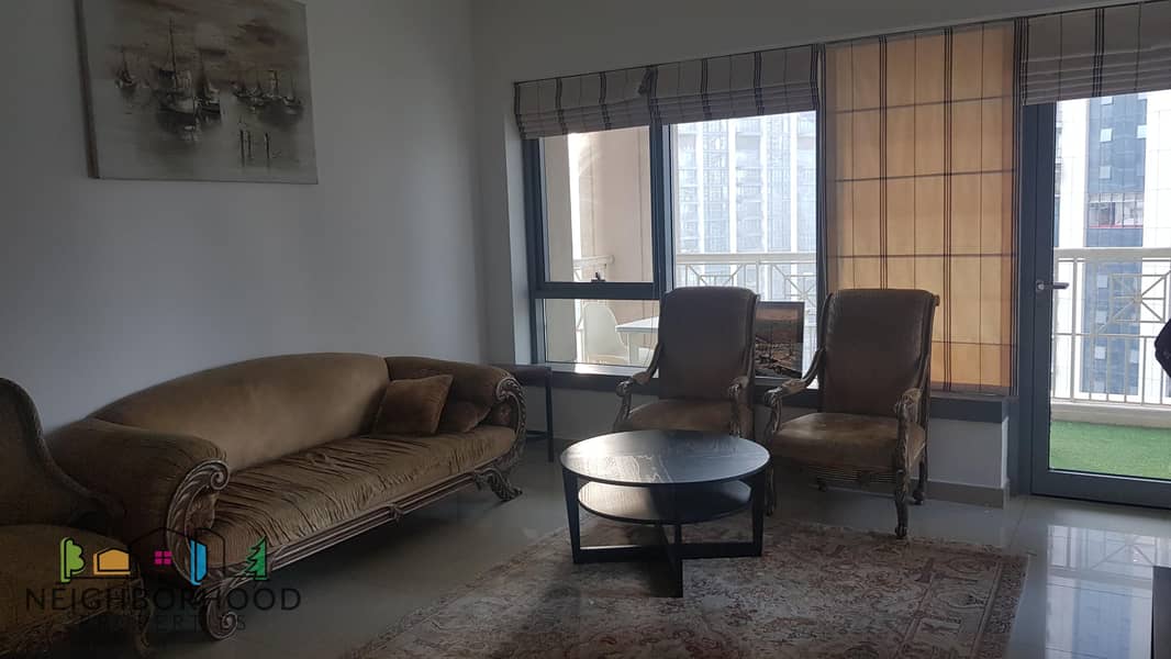 PAY 15K MONTHLY . FURNISHED/ POOL VIEW /BURJ VIEW