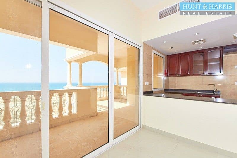 24 Spacious One Bed Apartment with Sea View - Partly Furnished