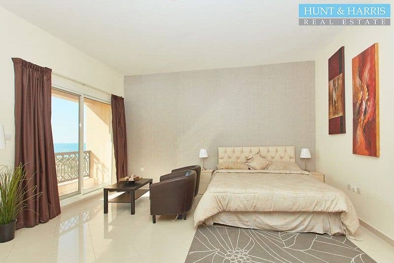 5 Cozy Studio Apartment - Fully Furnished - Stunning Sea View