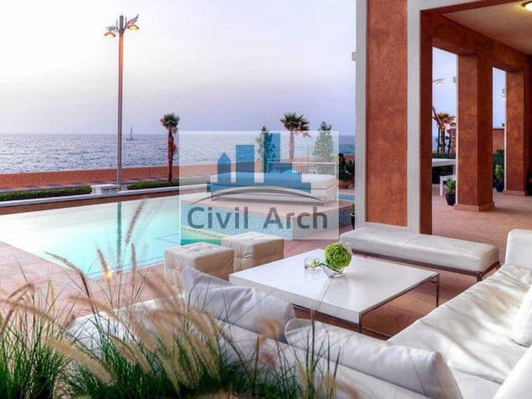 PERFECT SEA VILLA+FULLY FURNISHED+POOL+GARDEN+LIFT+ROOF