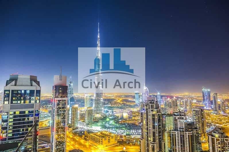位于迪拜市中心，哈利法塔 11 卧室的顶楼公寓 90888888 AED - 4704592