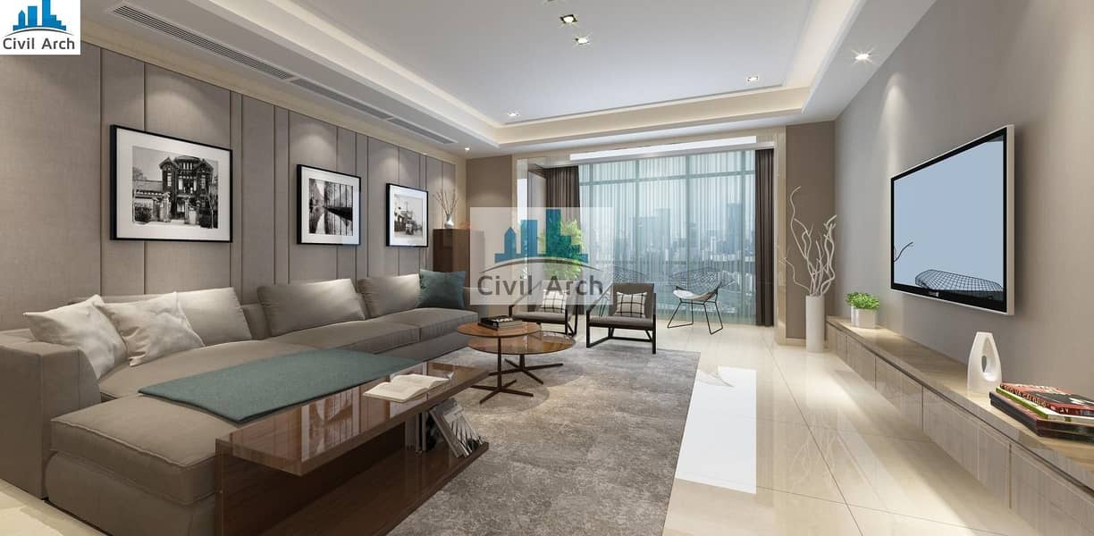 5000 MONTHLY-3br Fully furnished+2712 sqft+7yr pay+10%ROI+BURJ VIEWS