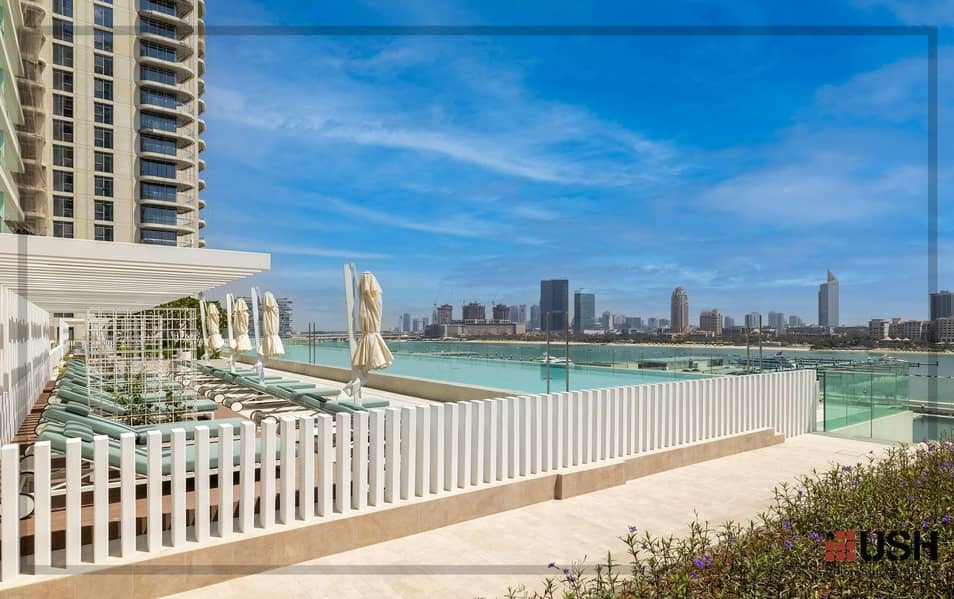21 Largest 1BR |  Full Sea and Marina skyline view