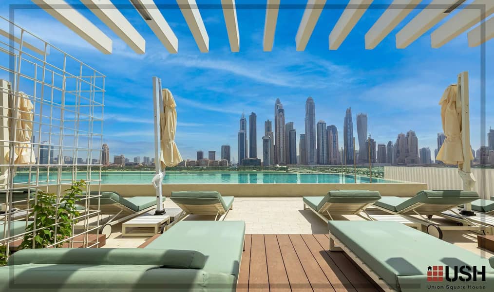 24 Largest 1BR |  Full Sea and Marina skyline view