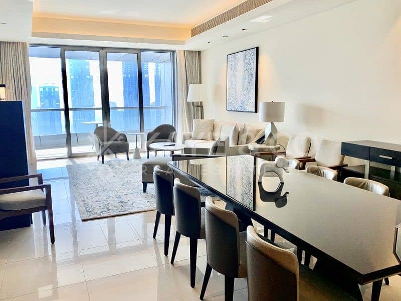 4 Full Burj and Fountain View | Balcony | Furnished