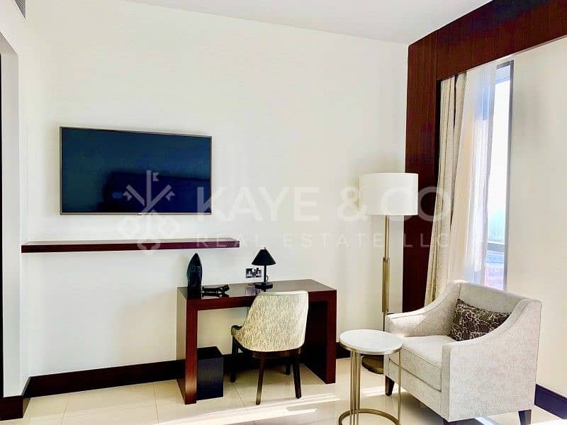13 Full Burj and Fountain View | Balcony | Furnished