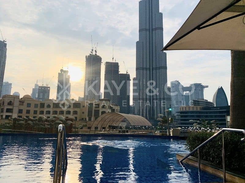 19 Full Burj and Fountain View | Balcony | Furnished
