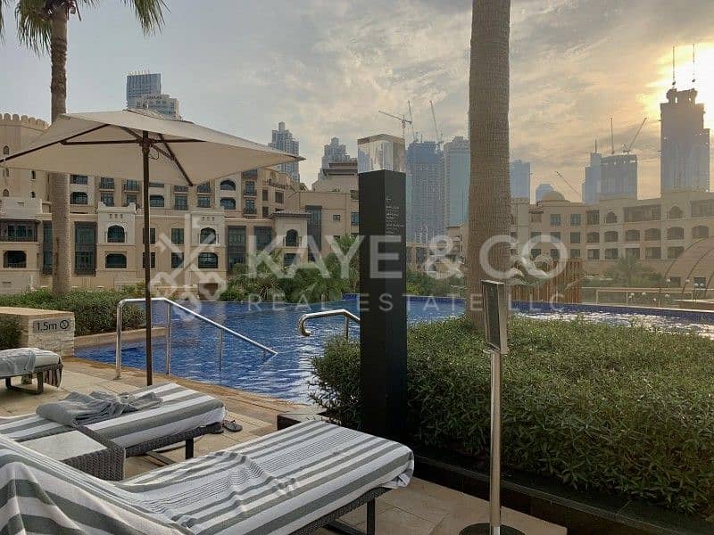 20 Full Burj and Fountain View | Balcony | Furnished