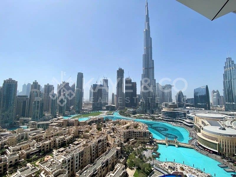 3 Furnished | Full Fountain and Burj Khalifa View