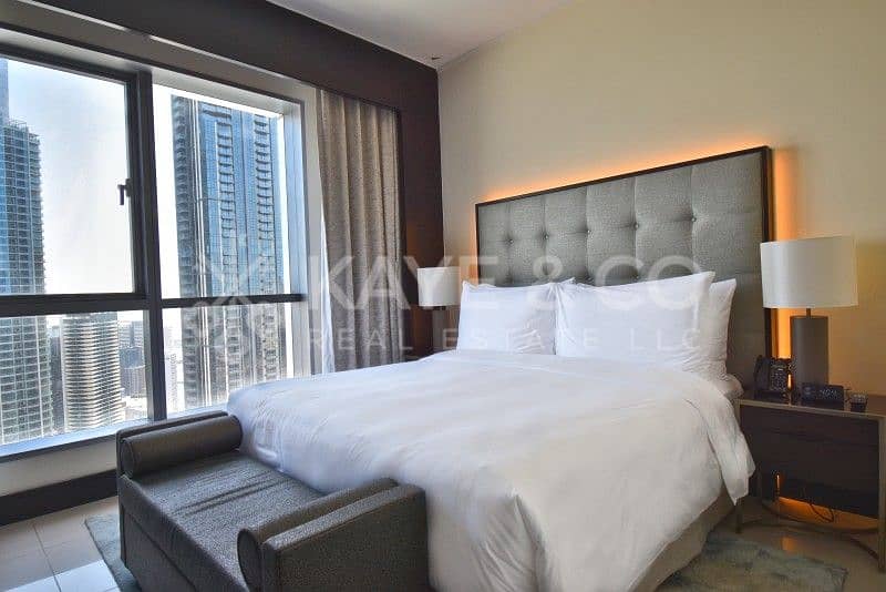 4 Furnished | Full Fountain and Burj Khalifa View