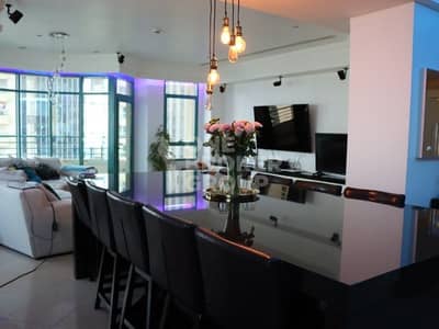 3 Bedroom Apartment for Sale in Dubai Marina, Dubai - Sea view ! Upgraded Furnished ! 3 BR + maids VOT.