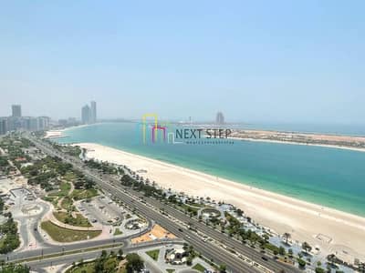 3 Bedroom Apartment for Rent in Corniche Area, Abu Dhabi - *FULL Sea View* 3 Bedroom Plus Maidsroom with l Gym & Parking