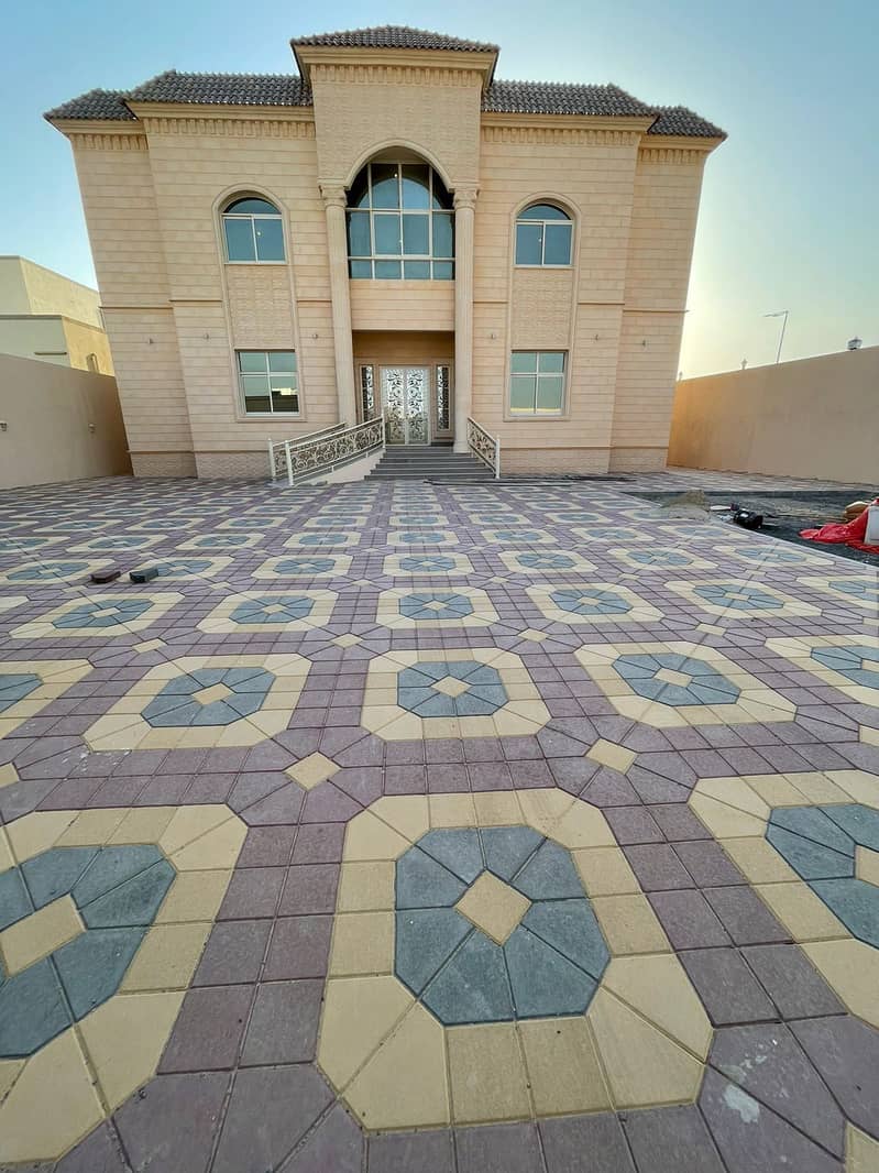 Brand New and Stand Alone 8 master bed rooms villa with driver room at Al Shamkha South