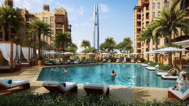 13 Overlooking Burj Al Arab | Luxurious 1BR |  5% DP