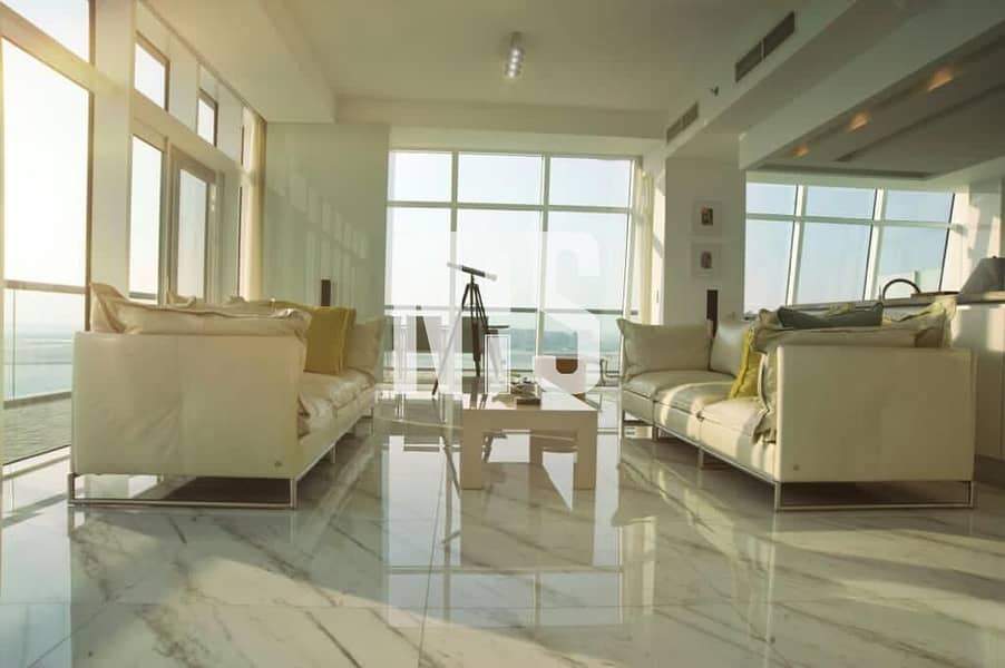 位于阿拉哈海滩，阿尔班达尔，阿尔纳西姆，阿尔纳西姆公寓A座 4 卧室的顶楼公寓 9000000 AED - 5402601