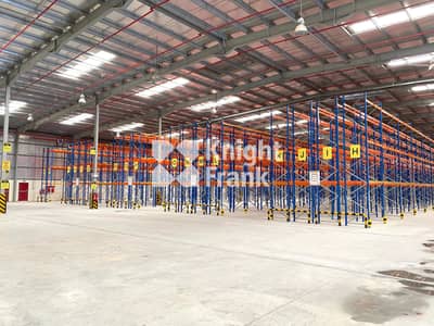 Warehouse for Sale in Jebel Ali, Dubai - Double Deep Racking System | 10m Eaves Height