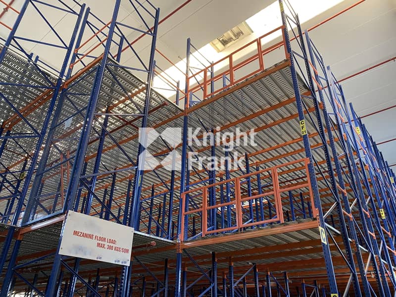 9 Warehouse | Factory with mezzanine racking