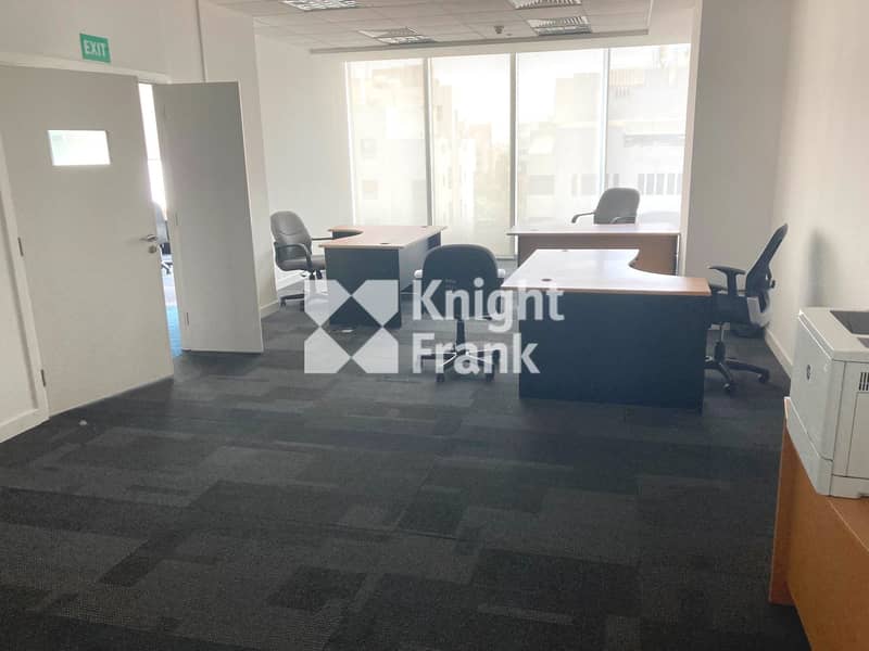 2 Fitted Office Space in Central Al Saadah Area