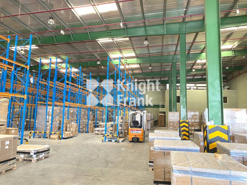 Racked Warehouse with Large Corporate Office