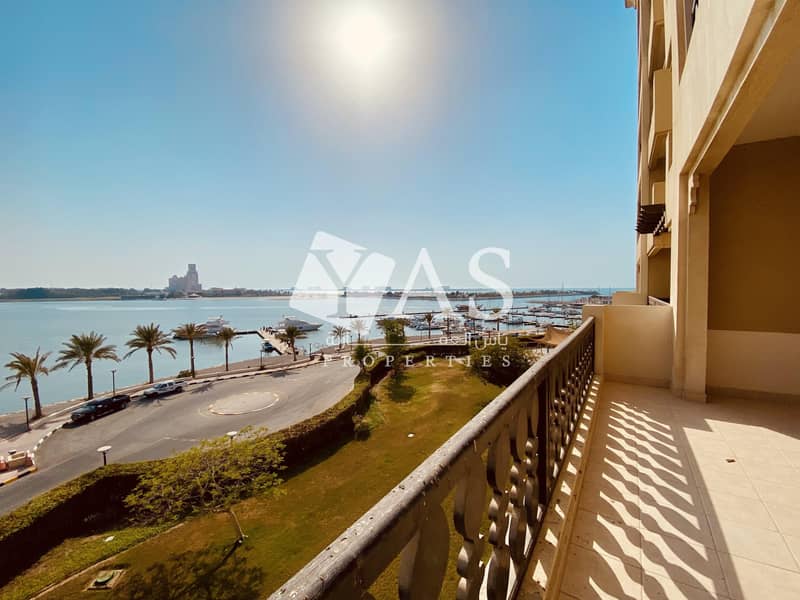 Spacious 3 beds + maid | Sea view | Prime location