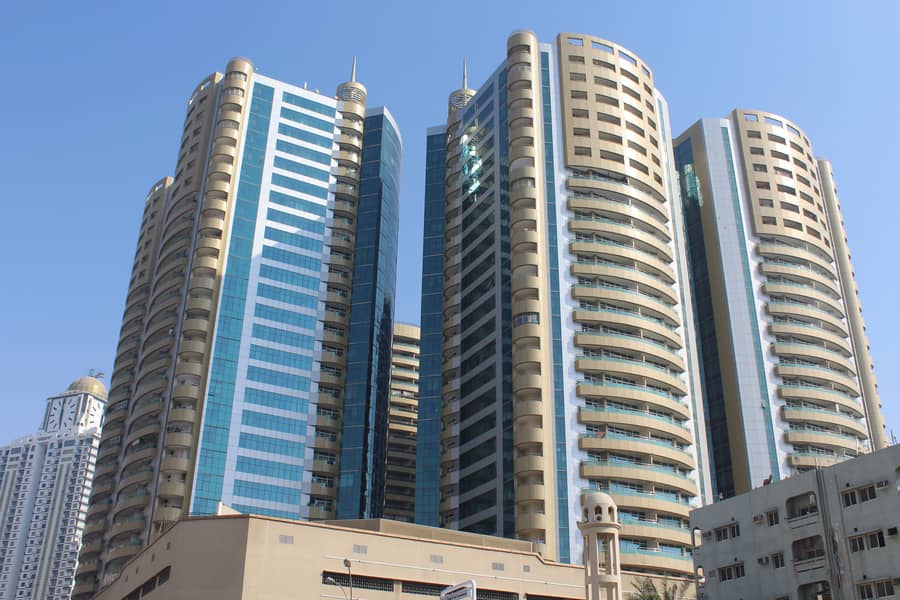 STUDIO AVAILABLE FOR SALE IN HORIZON TOWERS 760SQFT WITH BALCONY AND PARKING AJMAN