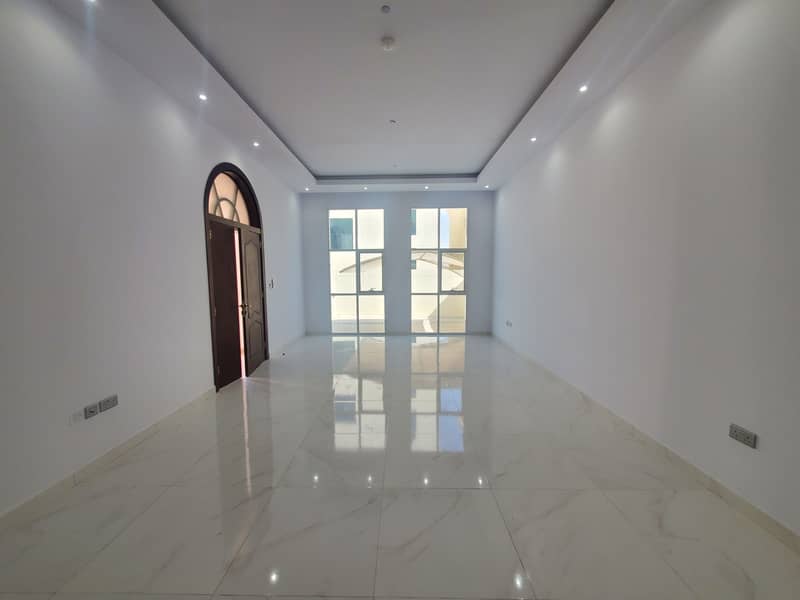Brand New 7BR+Majlis Big Size Hall Covered Parking Small Garden At MBZ