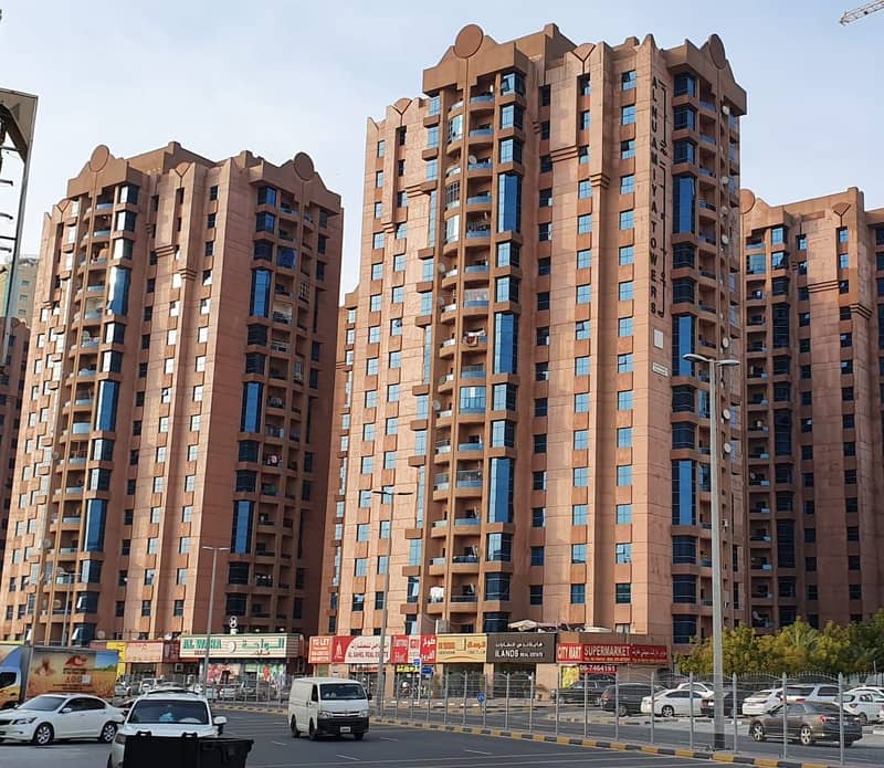 Best Deal! Spacious and open view 3 Bedroom Hall w/ Maid's room in Al Nuamiya Towers Ajman