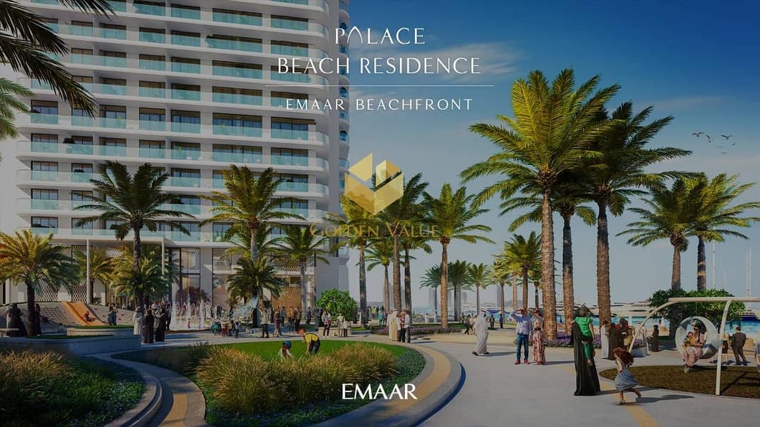 位于迪拜港，艾玛尔海滨社区，皇宫海滩公寓 1 卧室的公寓 1550000 AED - 5120186