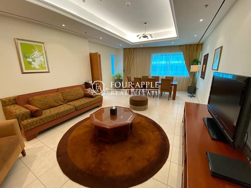 位于迪拜码头，滨海塔玛尼酒店 2 卧室的酒店式公寓 145000 AED - 5295964