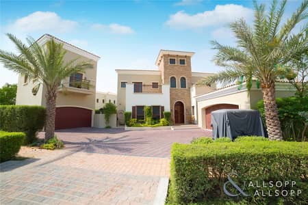 6 Bedroom Villa for Sale in Jumeirah Golf Estates, Dubai - Lake View | Modified Valencia with Annexe