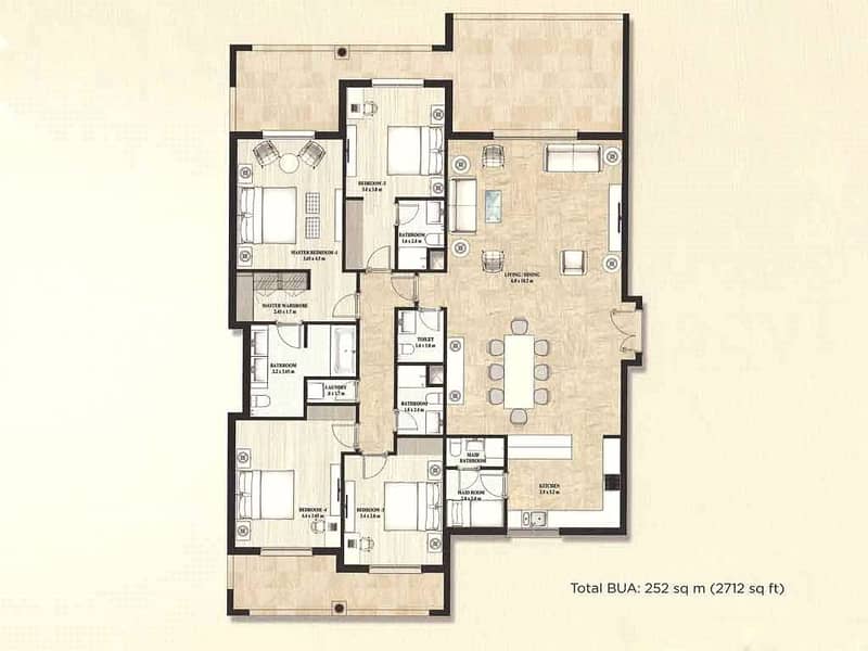 10 4 Beds | Large Terrace | Open Plan | VOT