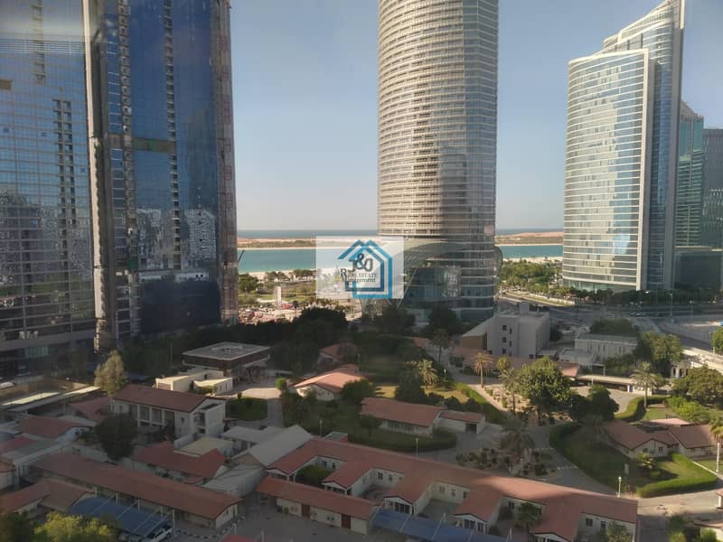 outstanding 3 BHK + MAID with partial sea view in corniche khalidiya.