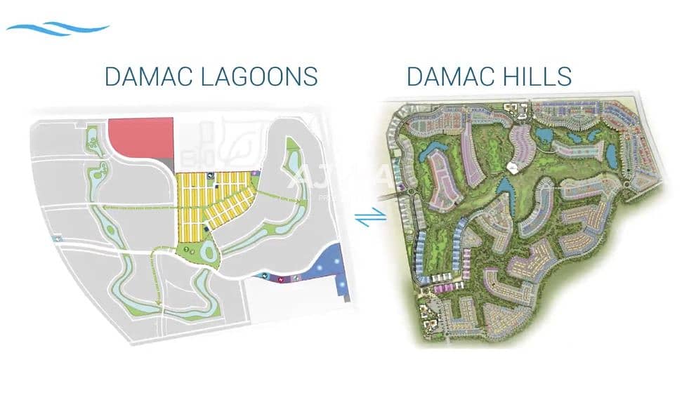 位于大马士革湖住宅，圣托里尼别墅 3 卧室的联排别墅 1450000 AED - 5536651