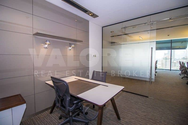 5 Fitted | Partitioned |Furnished |Index Tower |DIFC