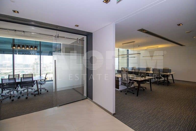 8 Fitted | Partitioned |Furnished |Index Tower |DIFC