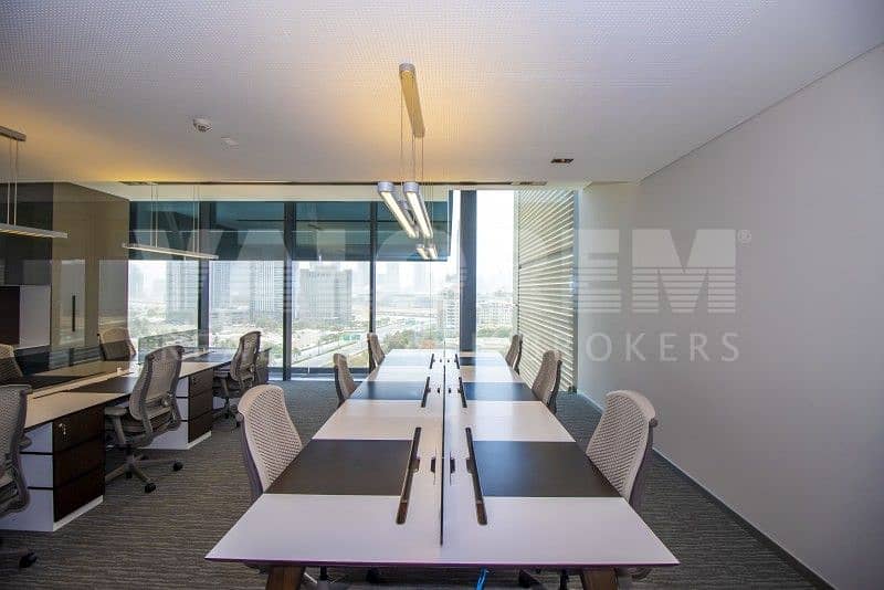 10 Fitted | Partitioned |Furnished |Index Tower |DIFC