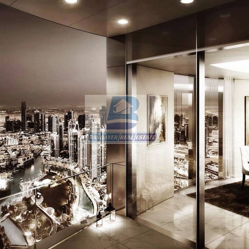 9 Luxurious. Half floor- Facing Burj Khalifa & Fountain - Top World Class- DLD waived- 5 Years Payment Plan