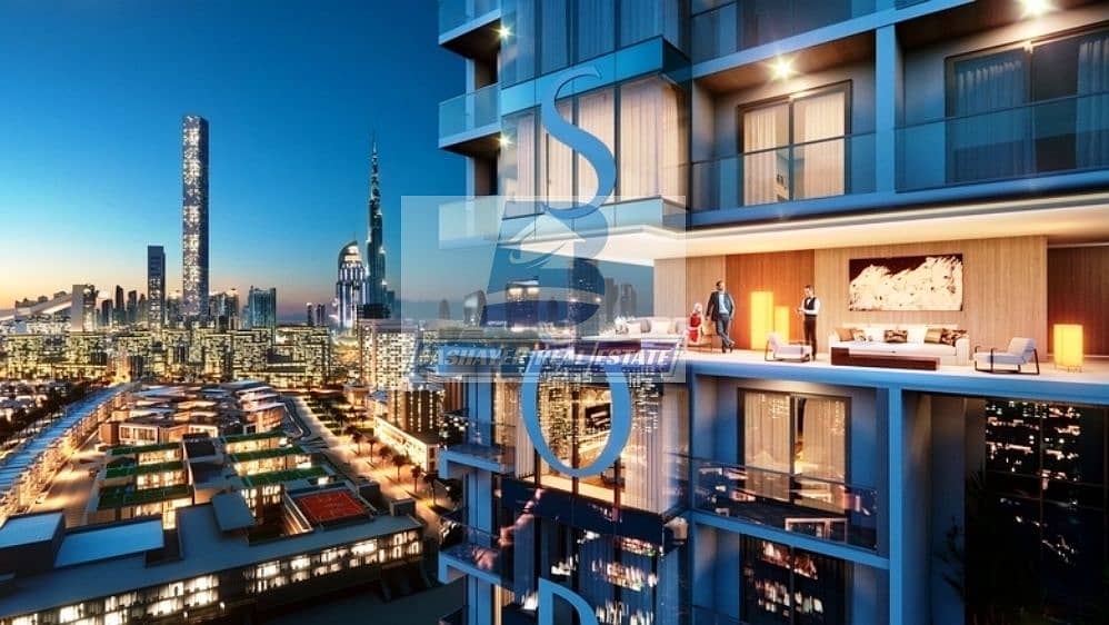 7 Premium High End Finishes  - Creek & Burj  Khalifah View-  handover over 2 Years